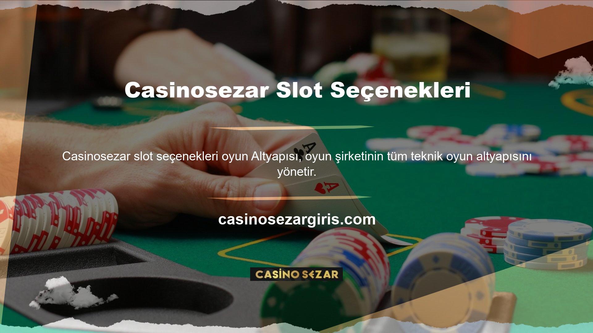 Tüm bahisçiler Casinosezar casino web sitesi aracılığıyla kaliteli casino hizmetleri alabilirler