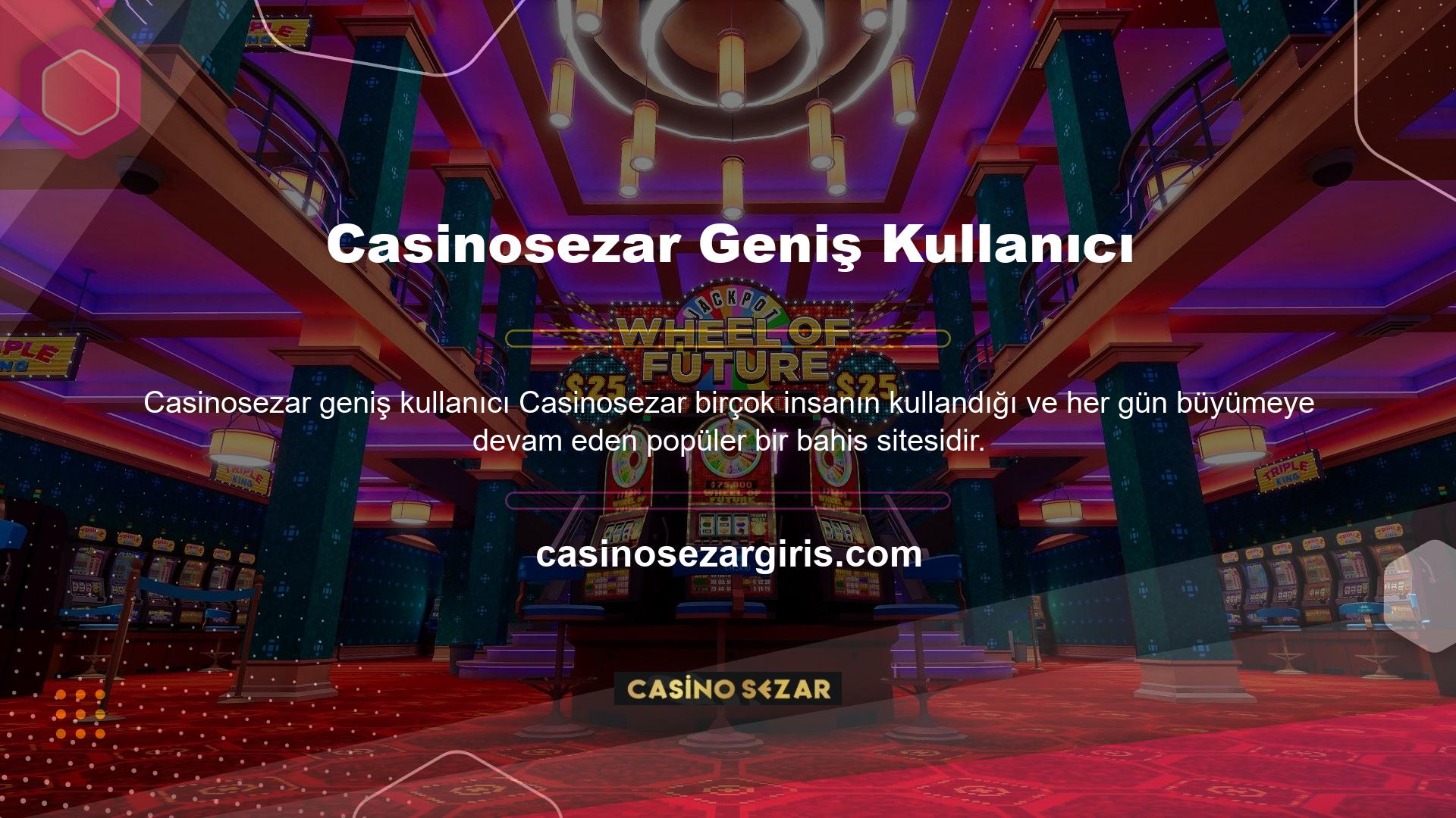 Mümkünse Casinosezar web sitesinde herhangi bir sorununuz varsa, bunları düzeltmenize ve sizi mutlu etmenize yardımcı olacağız