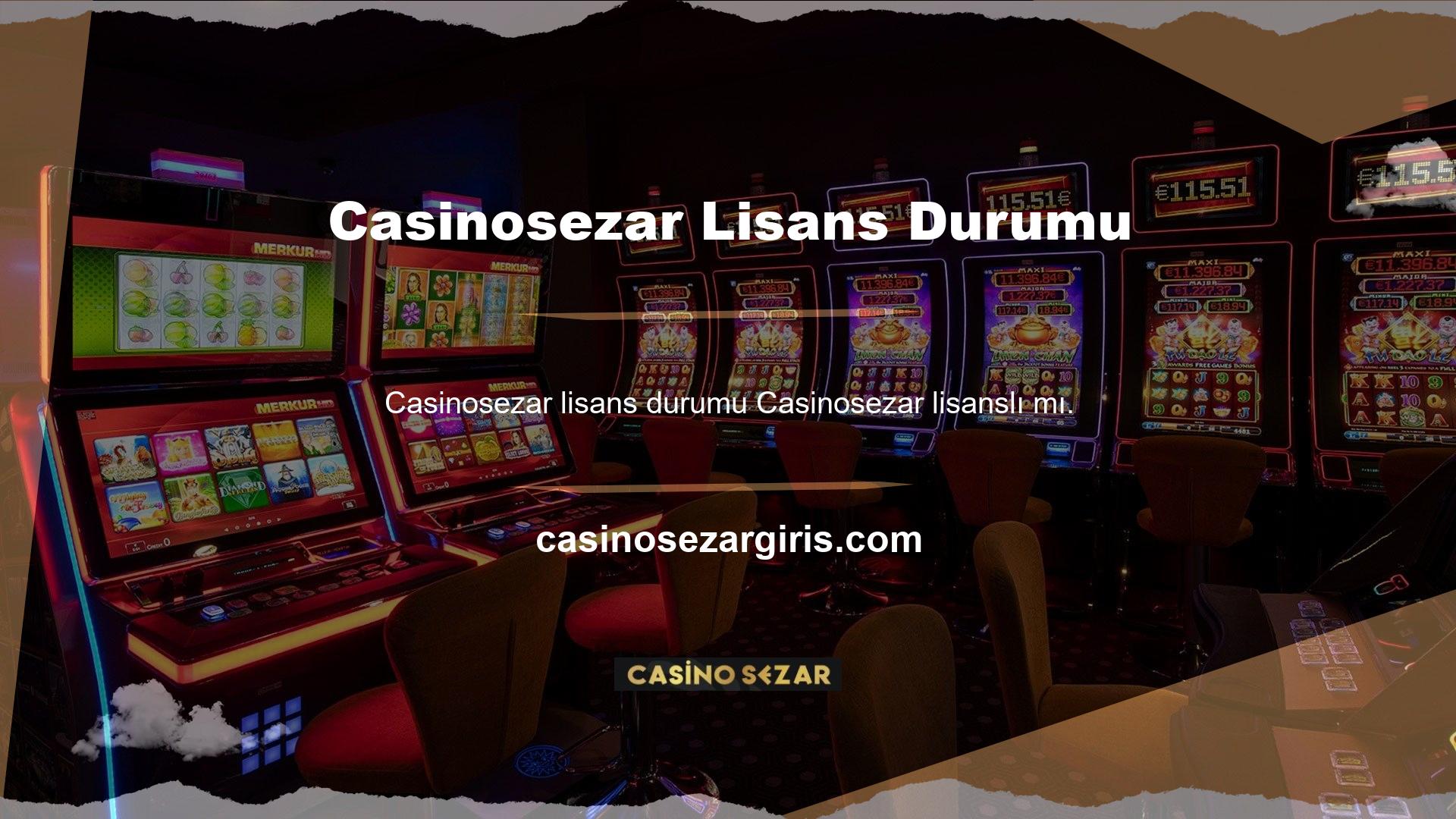 Bugün birçok Casinosezar üyesinin zihnindeki ana sorulardan biridir: Casinosezar lisanslı mı? Mümkünse daha fazla sorunuz varsa, web sitesine e -posta ile iletişime geçebilirsiniz